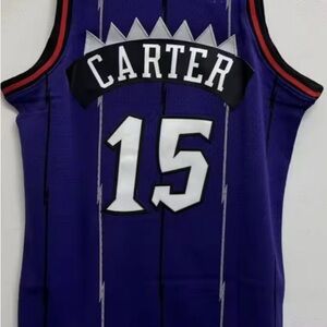 Vince Carter #15 Toronto Raptors Purple Basketball Jersey Youth Medium